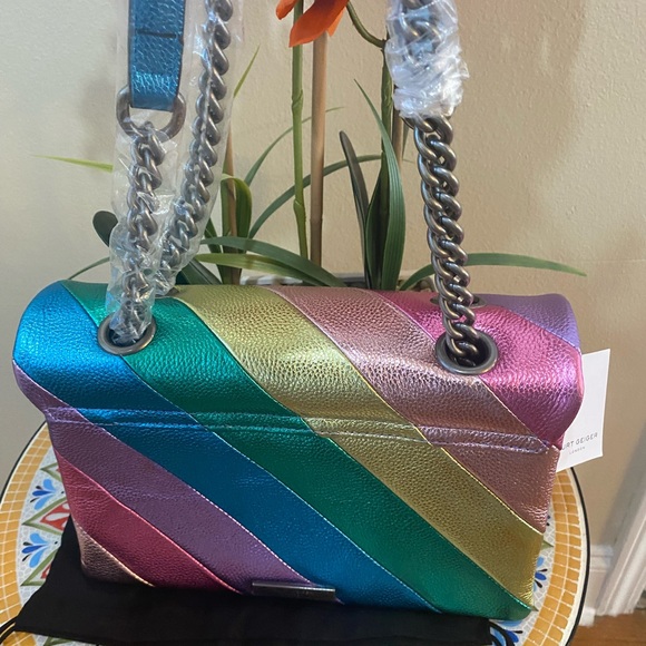 Kurt Geiger Kensington Leather Convertible Shoulder Bag - Picture 3 of 12